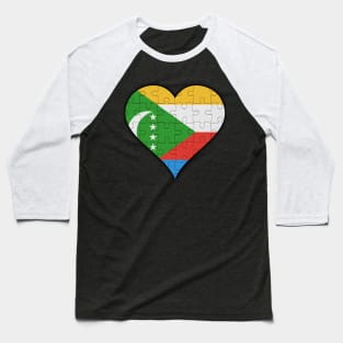 Comoran Jigsaw Puzzle Heart Design - Gift for Comoran With Comoros Roots Baseball T-Shirt